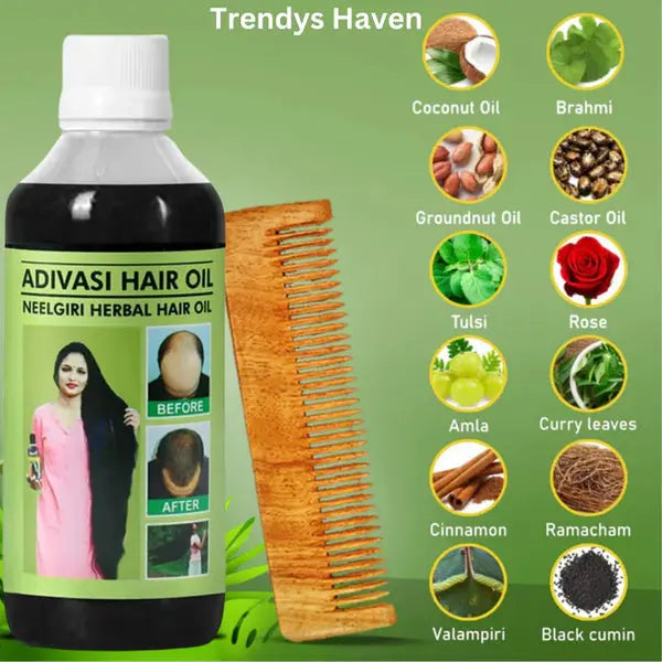 Adivasi Neelgiri Herbal Hair Oil 125ml Each mxf3h1-4f