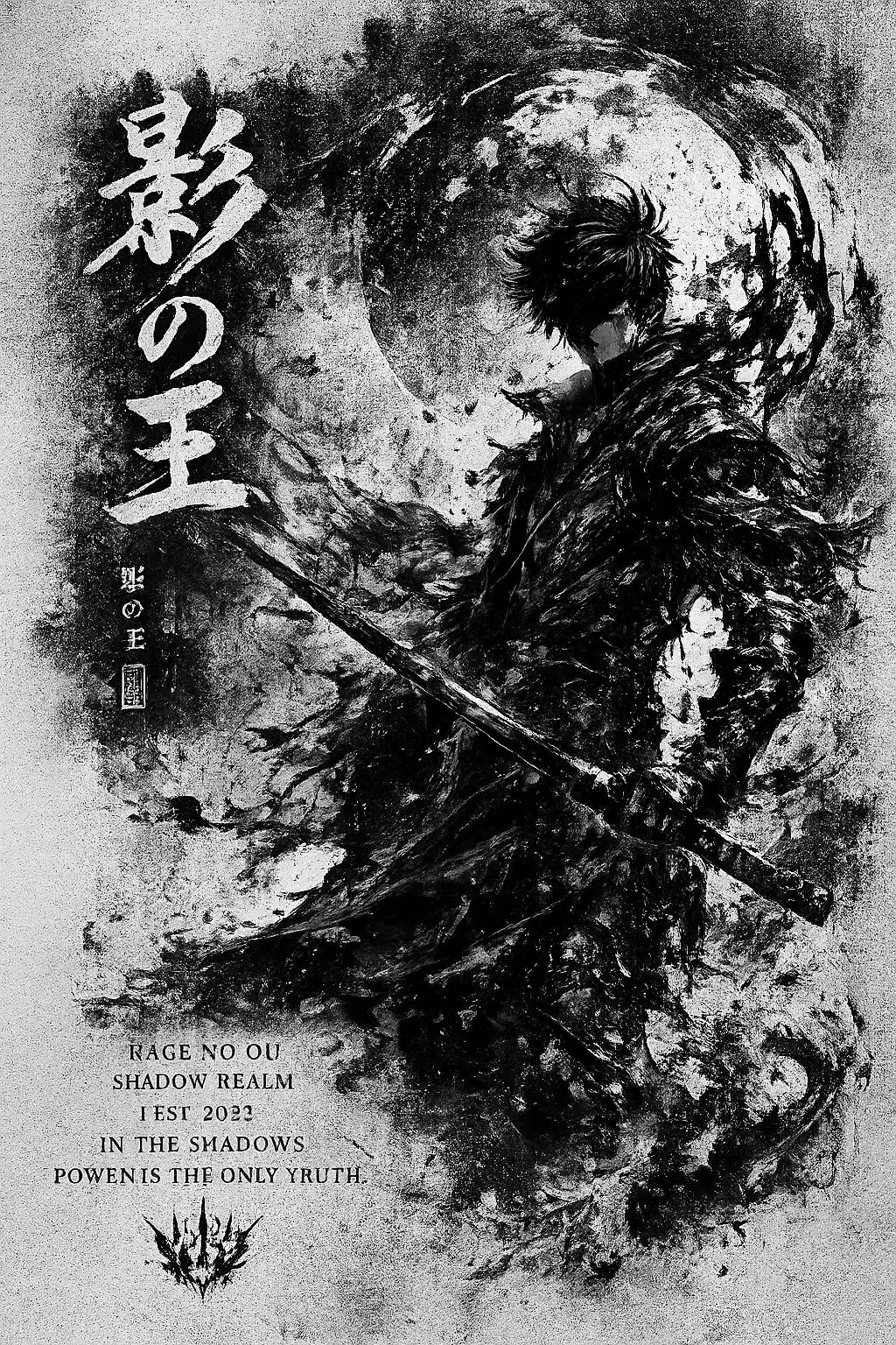 Shadow Samurai Oversized T-Shirt – Dark Anime Streetwear Tee - Tejank Store