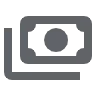 Stacked money icon symbolizing payment or pricing for anime t-shirts