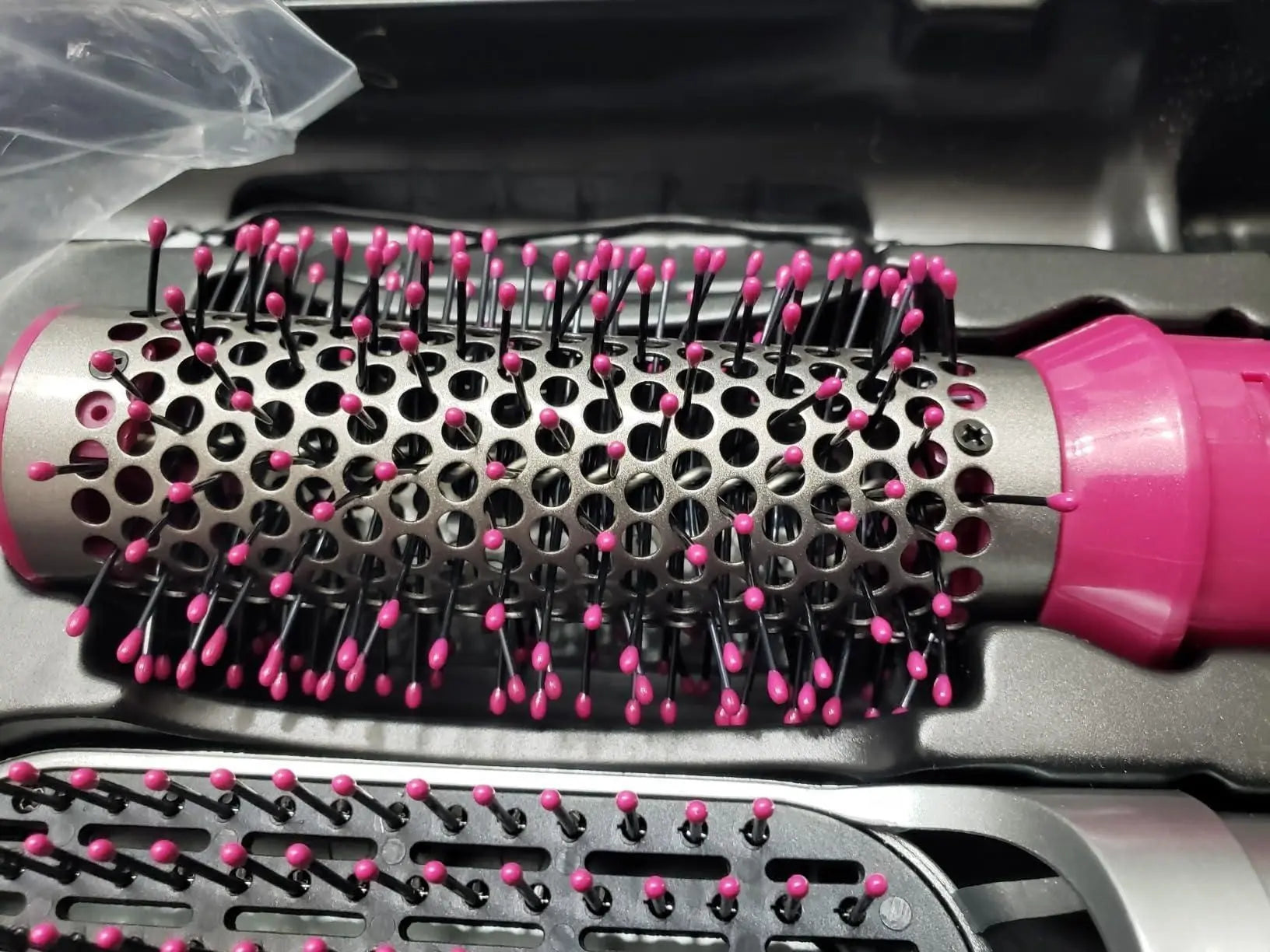 5 in 1 Multifunctional Hair Dryer Styling Tool, Detachable 5-in-1 Multi-Head Hot Air Comb, The Negative Ion Automatic Suction Hair Curler mxf3h1-4f