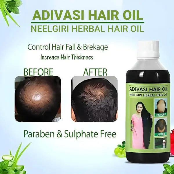 Adivasi Neelgiri Herbal Hair Oil 125ml Each mxf3h1-4f