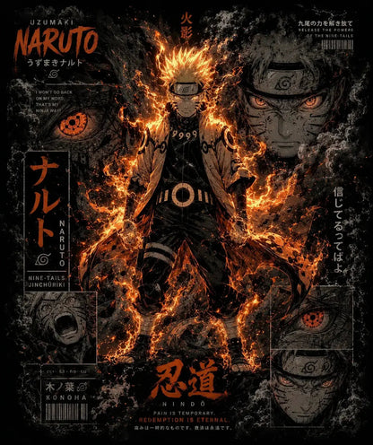 Naruto Oversized Tshirt - Tejank Store