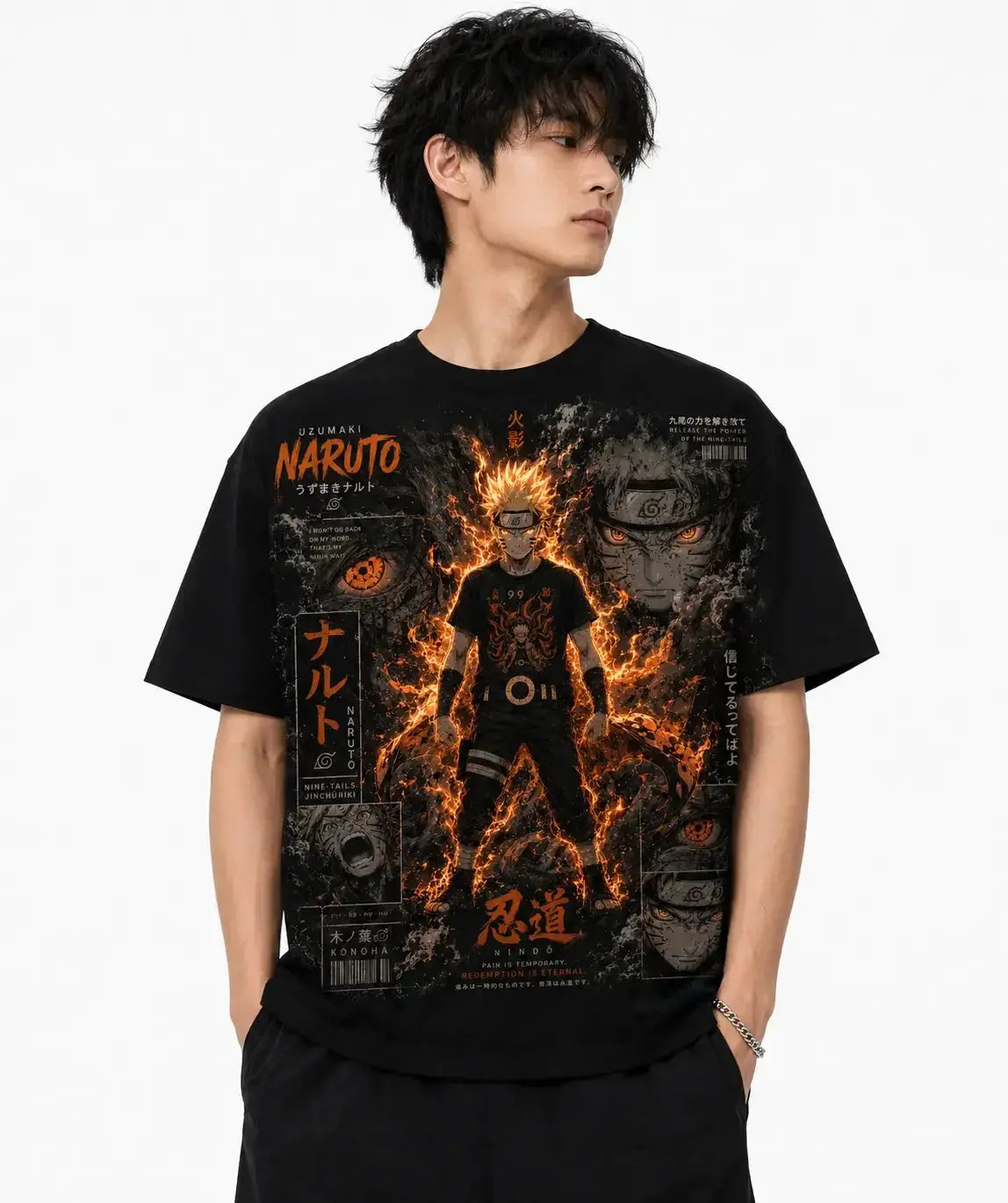 Naruto Oversized Tshirt - Tejank Store