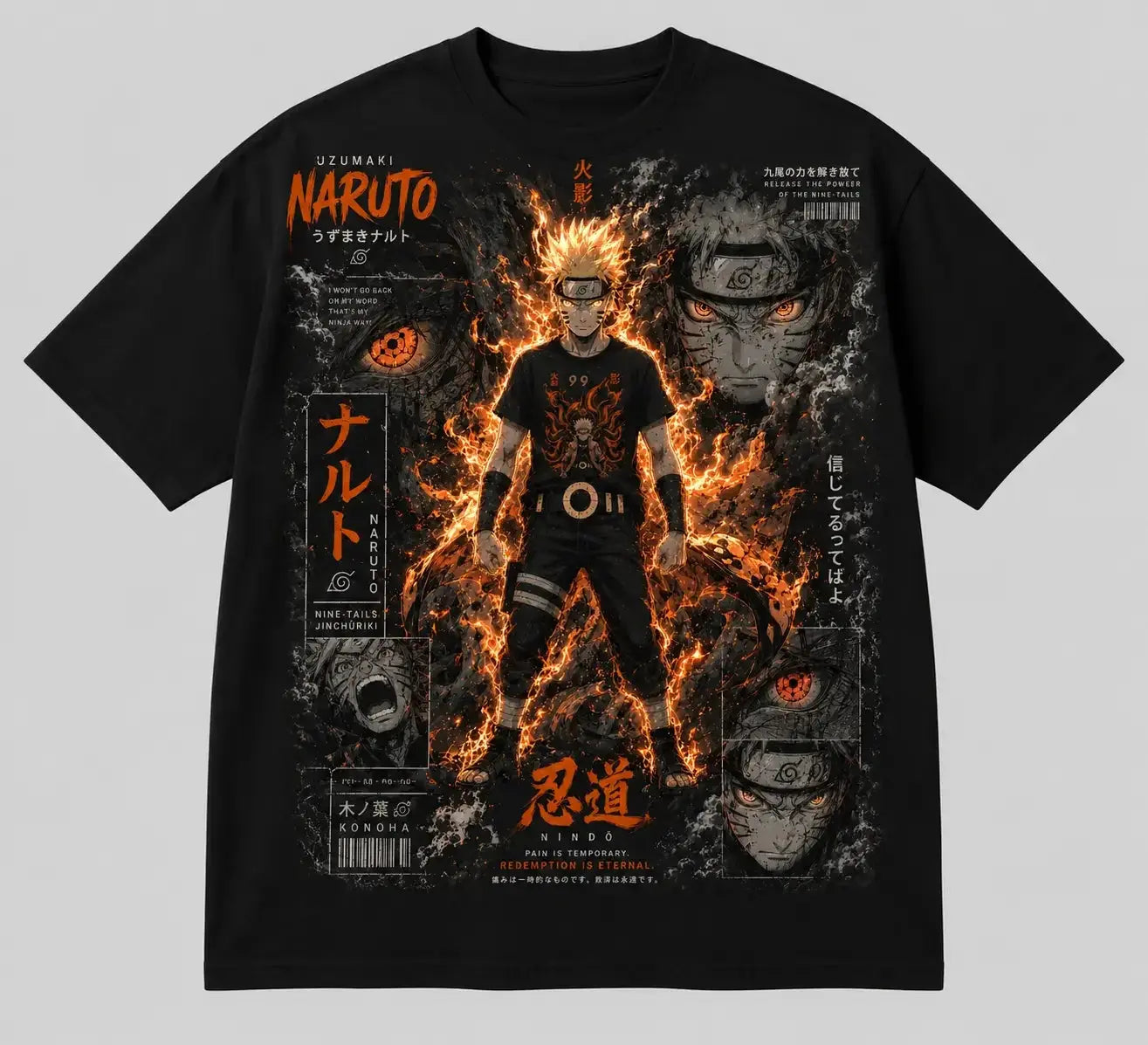 Naruto Oversized Tshirt - Tejank Store